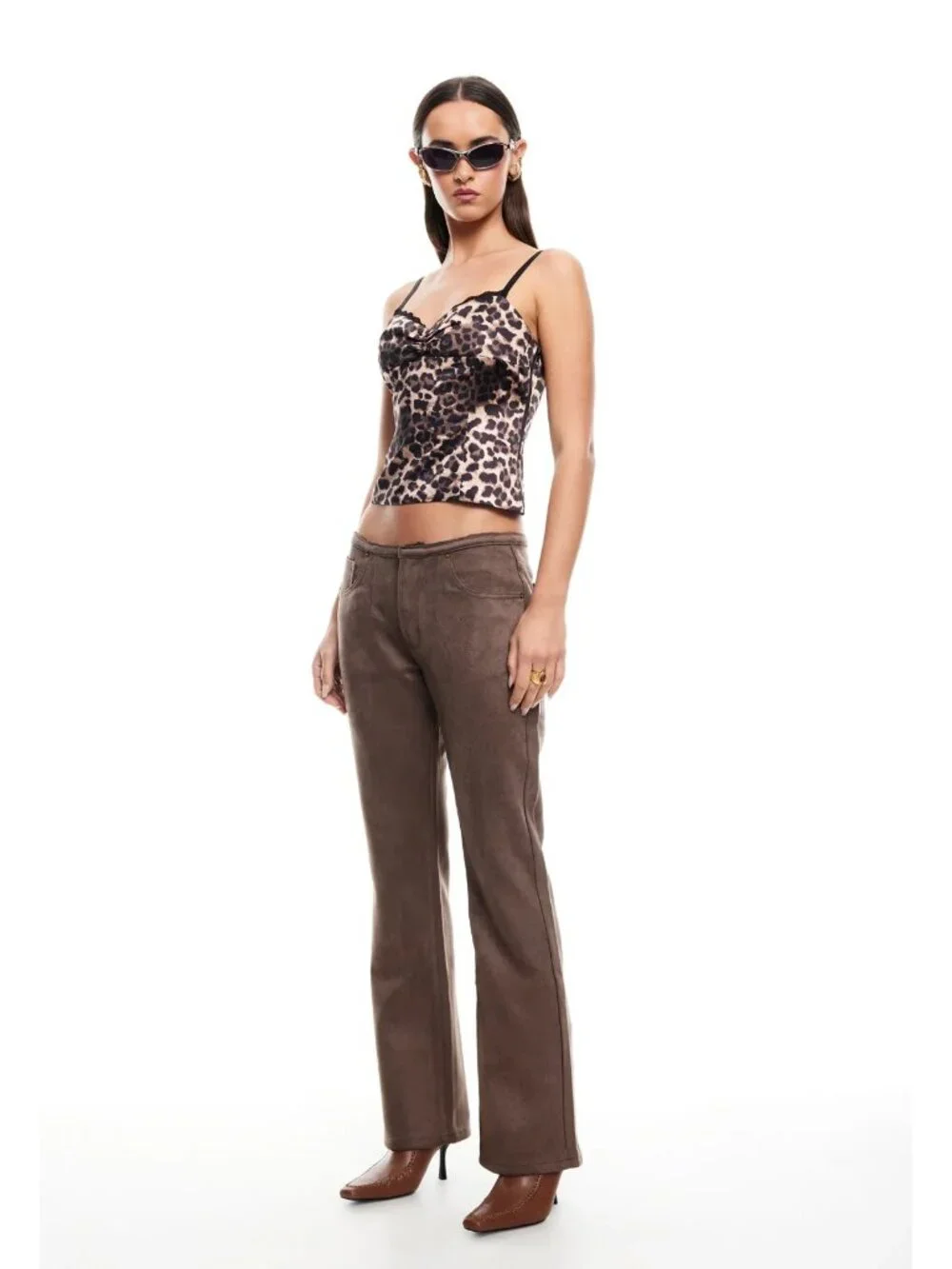 LIONESS Enigmatic Cami in Leopard X-Small Womens Sleeveless Tank Top